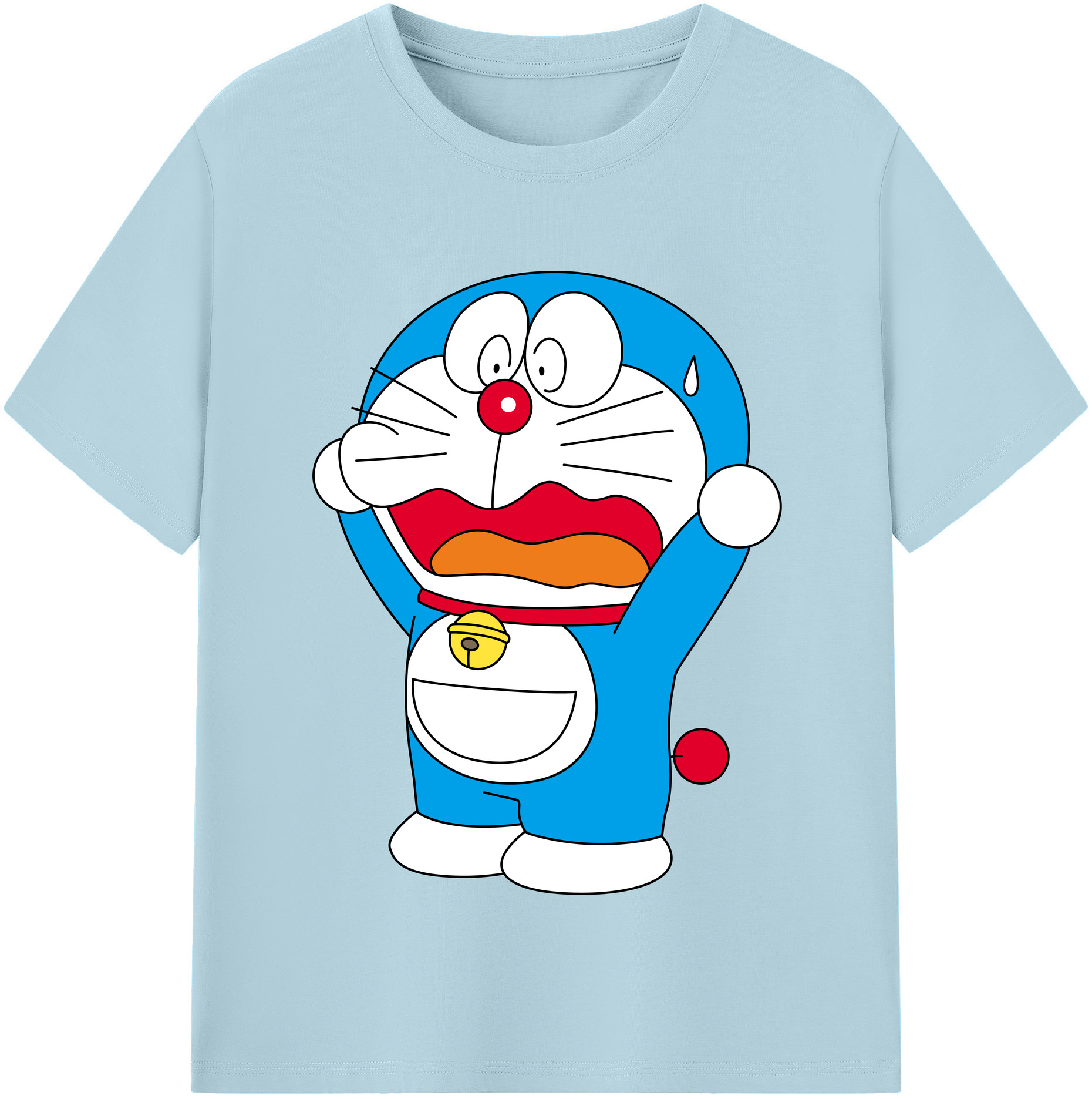（画像用） ドラえもん Doraemon 綿100％半袖Tシャツ（フロントプリント）
